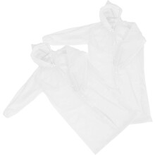 2 impermeables reutilizables para adultos, poncho de lluvia con capucha y mangas para senderismo y actividades al aire libre, para hombres y mujeres.