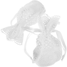 2pcs Unique Lace Cutouts Jewelry Storage Bag Drawstring Pouches for Jewelry Mesh Pouches for Travel