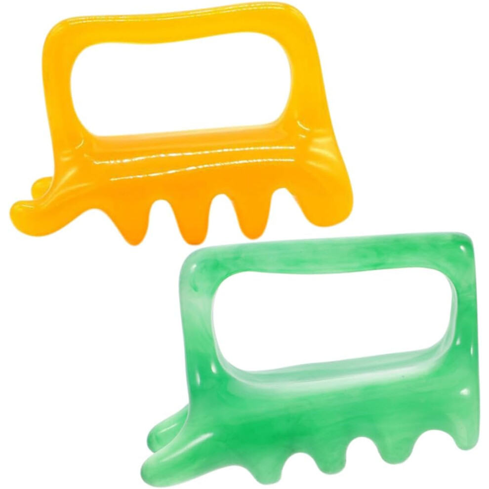 Hkhbjs 2Pcs Resin Massager Beeswax Resin Handheld Dual Push Massage Tool Guasha Scraping