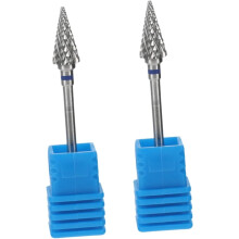 Juego de 2 brocas para limado de uñas y cuidado de cutículas para manicura y pedicura. Incluye material para uso profesional.