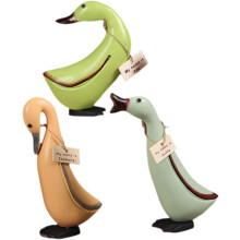 3-teiliges Set aus Holzfiguren, Tierskulpturen, Tischdekoration mit elegantem Aussehen
