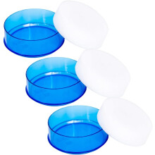 3 blaue Fingerspitzen-Befeuchtungsschwämme für die Bargeldabwicklung, Bankzählschwamm-Set, wasserabsorbierendes Material