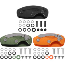 3-teiliges Schlüsselset aus Aluminiumlegierung für den Außenbereich mit Clip, einseitig zu öffnender Schlüsselhalter
