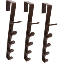 Fünfteiliger Türhaken, 3-teilig, aus ABS-Material, Küchenhaken für Mäntel, Kleidung, Hüte, Handtaschen, nahtloser Türhänger