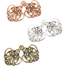 3 Paar Retro-Vintage-Umhangclips aus Zinklegierung mit elegantem Design