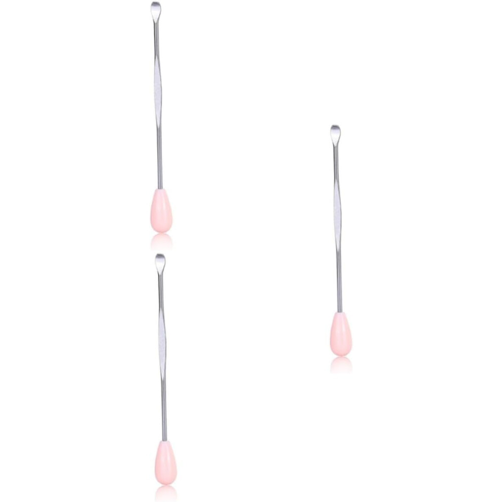 Hkhbjs 3Pcs Portable Stainless Steel Earpicks For Wax Removal For Travel And Home Use Random Color