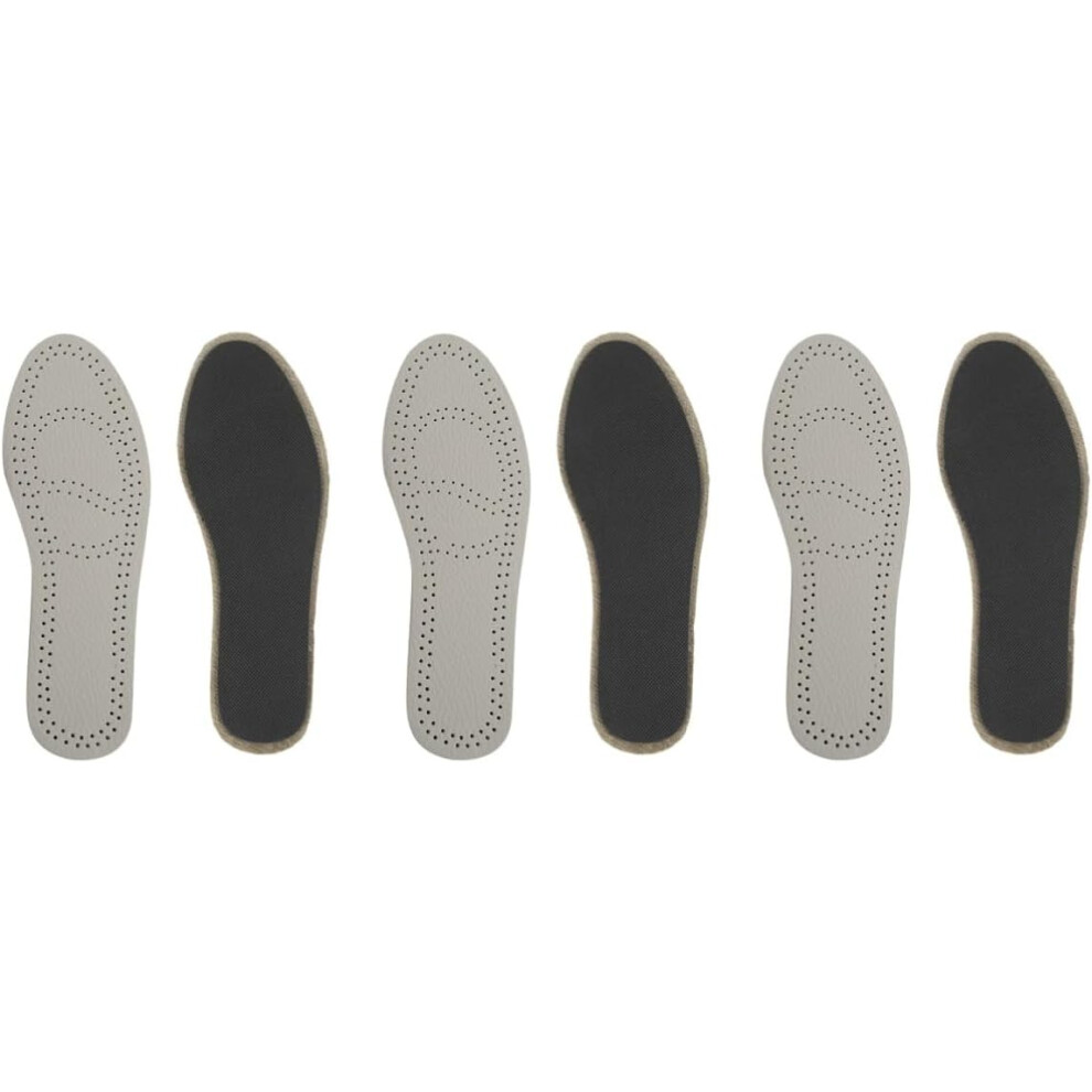 Hkhbjs 3Pcs Leather Insoles For Shoes Sweat Absorption Cushion Foot Care Breathable Inserts For Sports Shoes