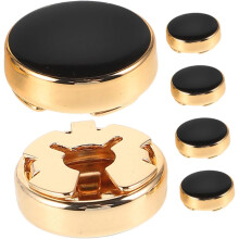 3pairs Elegant Button Covers for Mens Shirt Cufflinks for Formal Suit Wedding Business Attire