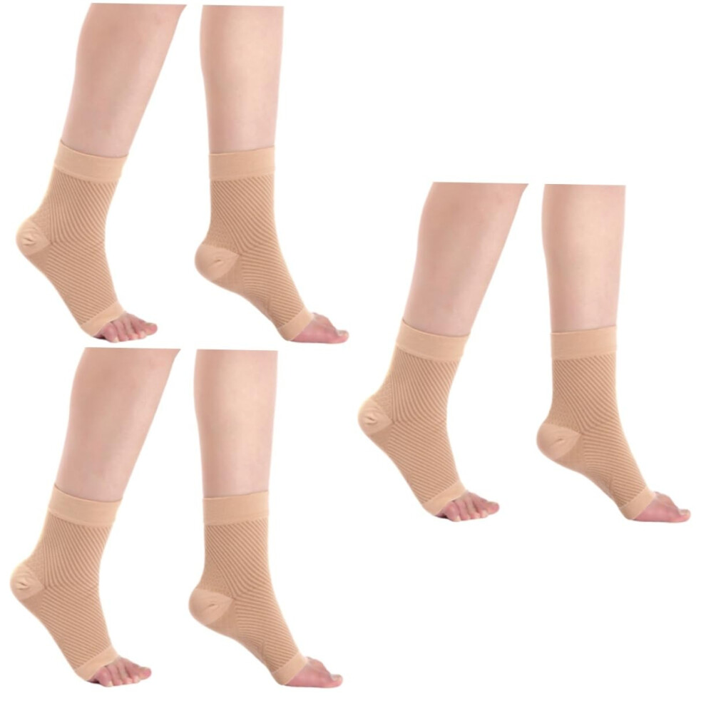 Hkhbjs 3Pairs Compression Socks For Plantar Fasciitis Elastic Ankle Support Socks Sports Accessories