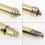 6 Pcs Click Clack Spring Brass Sink Plug Replacement for Kitchen Sink Bath Tub Basin Waste 5