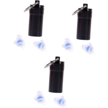 3pairs Silicone Filter Earplug Noise Cancelling Earbuds for Sleep Hearing Protection Earbud