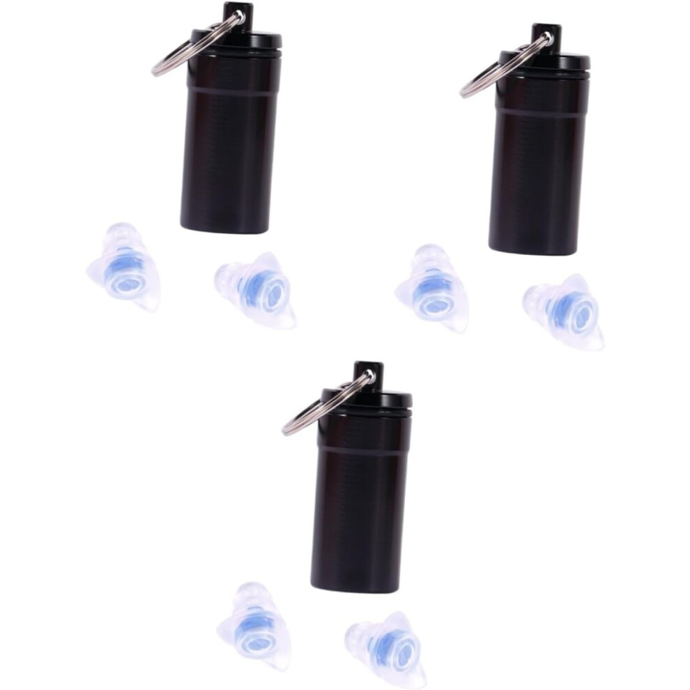 3Pairs Silicone Filter Earplug Noise Cancelling Earbuds For Sleep Hearing Protection Earbud 5455468019074