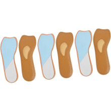 Soleiras de látex 3pairs para sapatos almofadas de sapatos respiráveis suor absorvendo pés