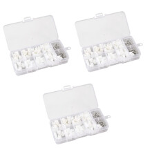 450 Stück JST XH Stecker-Buchsen-Gehäuse-Steckverbinder-Set, Stiftleisten-Steckverbinder, blanke Anschlüsse