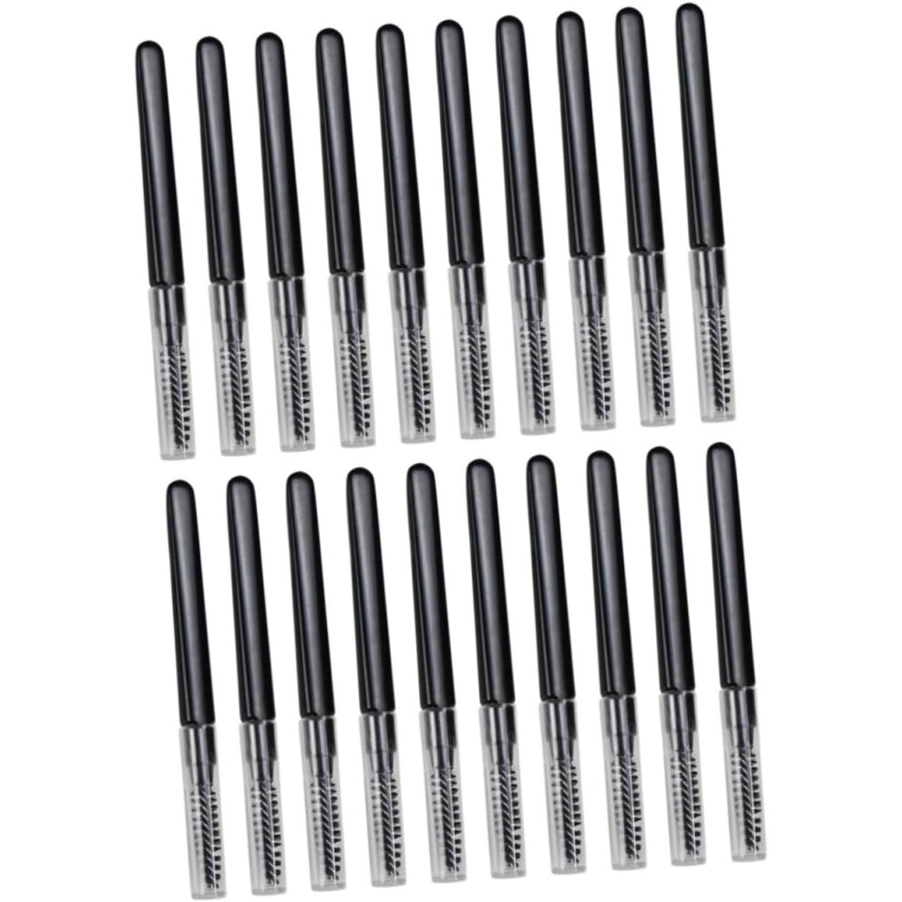Hkhbjs Black 60Pcs Eyebrow Brush Caps For Brow Makeup Multipurpose Eyelash Lash Lids Portable Travel Makeup Supplies For Brow Hairline