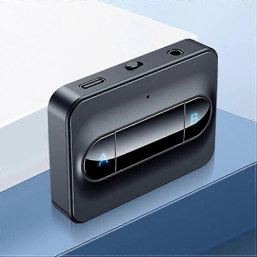 Bluetooth 5.0 Transmitter Adapter Dual Link for Headphones Home Sound System Black 2