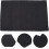 Folha de tecido de poliéster de cor sólida 18x35 polegadas para roupas e acessórios artesanais 3