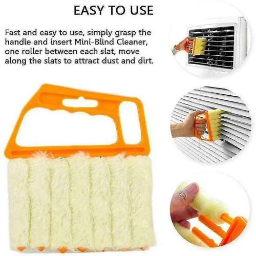 3 Pieces Blinds Cleaning Brush Kit Manual Window Air Conditioner Dust Removal Accessories 2