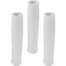 3Pcs White Fishing Rod Holder Sleeves Plastic Protective Tube Insert Covers UV Resistant
