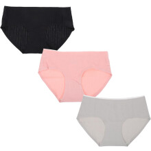 3 pezzi di slip da donna in cotone, traspiranti, a triangolo, con aroma di artemisia e antibatterici per il massimo comfort quotidiano.