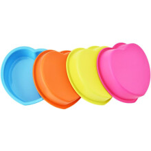 3er-Set herzförmige Silikon-Kuchenformen, antihaftbeschichtet und leicht zu reinigen, ideal zum Backen von Fondant und Schokolade