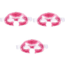 3 mascarillas de gel reutilizables con compresa fría para el rostro, ideales para refrescar el contorno de ojos de niñas.