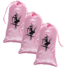 Saco de sapatos de balé para mulheres Saco de sapatos de dança de balé Design bonito Fechamento de cordão Armazenamento portátil leve