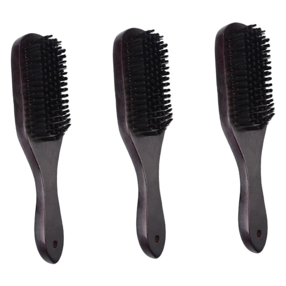 Hkhbjs 3Pcs Beard Cleaning Brush Nylon Bristle Brush For Men Multi-Use For Hair Care