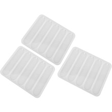 3-teiliges Silikon-Lesezeichen-Set für Harzguss, rechteckige und ovale DIY-Epoxidharz-Lesezeichenformen