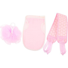 1 Set Peeling-Badetuch für die Tiefenreinigung, tragbarer Rückenschrubberhandschuh