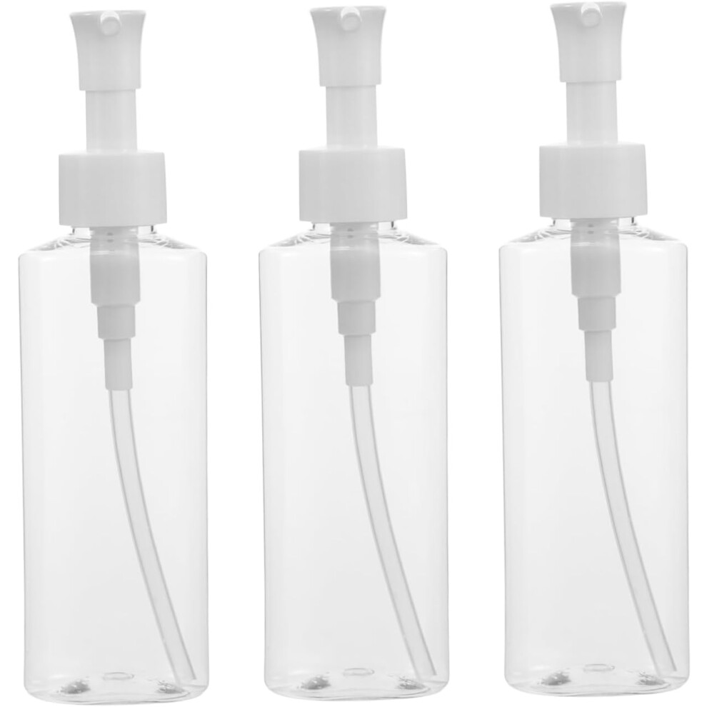 Hkhbjs 3Pcs Makeup Remover Oil Bottle Small Glass Pump Bottle For Oil Refillable Dispenser