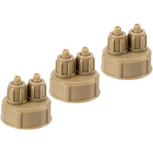 Lot de 3 bouchons de bouteille de CO2 professionnels en ABS, générateur portable, pratique et résistant à l'usure