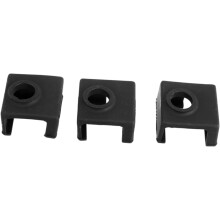 3 stuks aluminium verwarmingsblokken met siliconen beschermhoes, adiabatische verwarming voor printers