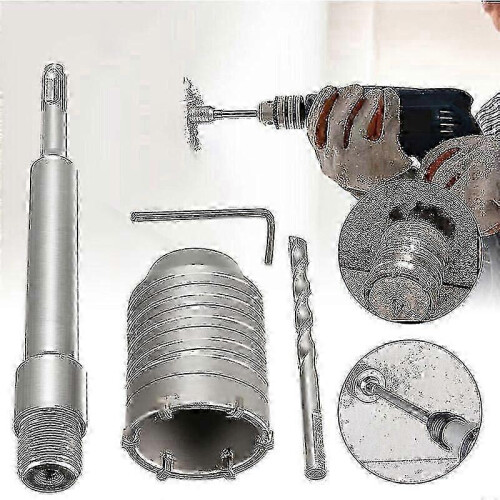 SDS Plus 50mm Concrete Wall Drill Bit, 200mm Shank Length for Stone Cement 2