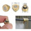 20 Pack Brass Misting Nozzles 0.3mm Orifice, Cooling System Atomizers for Outdoor Use 2
