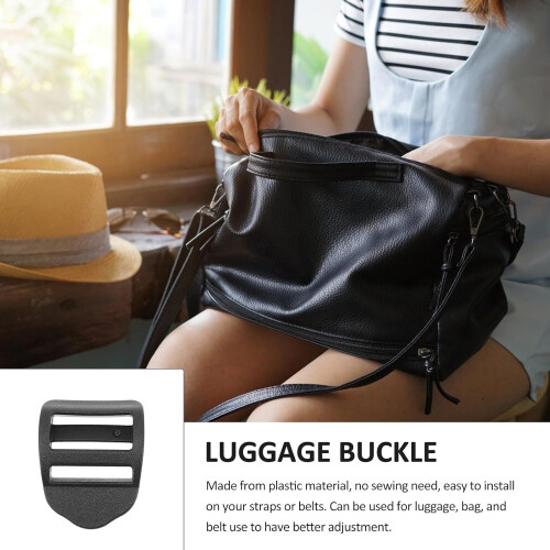 10 Pcs Plastic Adjustable Ladder Buckles for Backpack and Luggage Strap 25mm Webbing Replacement Buckle Set 2