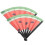 2Pcs Watermelon Handheld Folding Fan Japanese Style Large Performance Dancing Fan 3