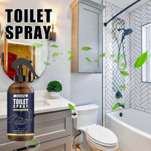 Long-Lasting Citrus Bathroom Freshener Spray with Bergamot & Natural Essential Oils  Odor Eliminator for Bathroom, Kitchen & Living Rooms, 120g