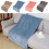 Fleece Throw Blanket Double-Edged Polyester 27.5x47.2in 1
