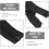 10pcs Black Nylon Waterproof Zipper Pulls 40cm Single-Head Open-End TPU Tape 3