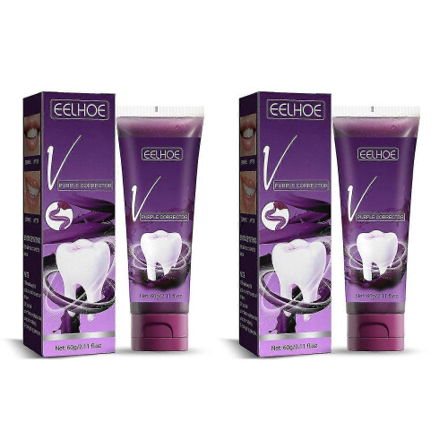 (2pcs) Removing Yellow Stains Toothpaste Natural Refreshing Breath Toothpaste for Women Men