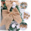 20pcs Bow Decoration for Christmas Tree Present Wrapping Bows DIY Xmas Decorations 8