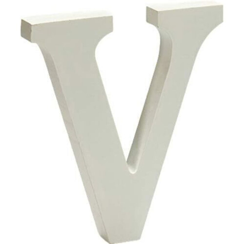 Pincello Brief FOAM LETTER V wit - 12 eenheden 2