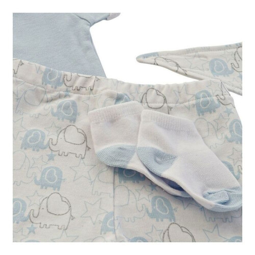Coffret Bebè DKD Home Decor 2 Unità Blu Bianco Rosa 1