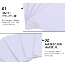 20pcs 6 polegadas pré-corte moldura de foto papel fosco para moldura de imagem Matting e placa de apoio