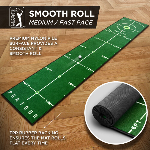 PGA TOUR 8ft Putting Mat 2