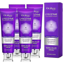 (4pcs) Purple Color Corrector Whitening Toothpaste Deep Stain Remover Plaque Remover Vanilla Mint GJ