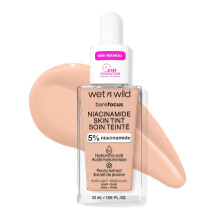wet n wild Bare Focus Skin Tint, 5% Niacinamide Enriched, Buildable Sheer Lightweight Coverage, Cruelty-Free & Vegan - Rosy Light