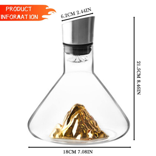 Decanter per vino MOQIN con aeratore e dispenser integrato 2