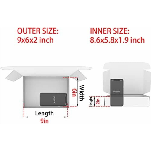Caixa de presente preta 15x15x15 cm (6x6x6 polegadas) - Pacote com 20 unidades 1